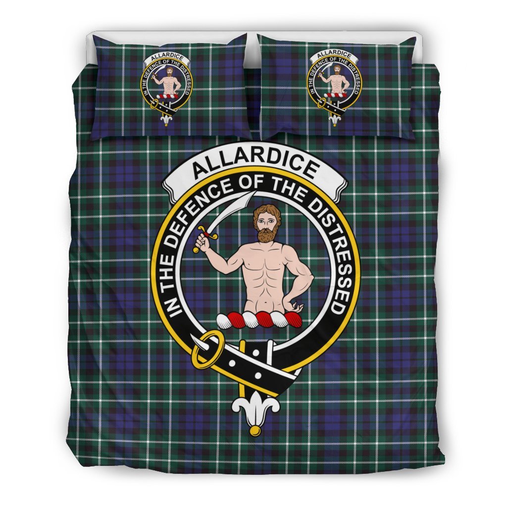 Allardice Family Tartan Crest Bedding Set