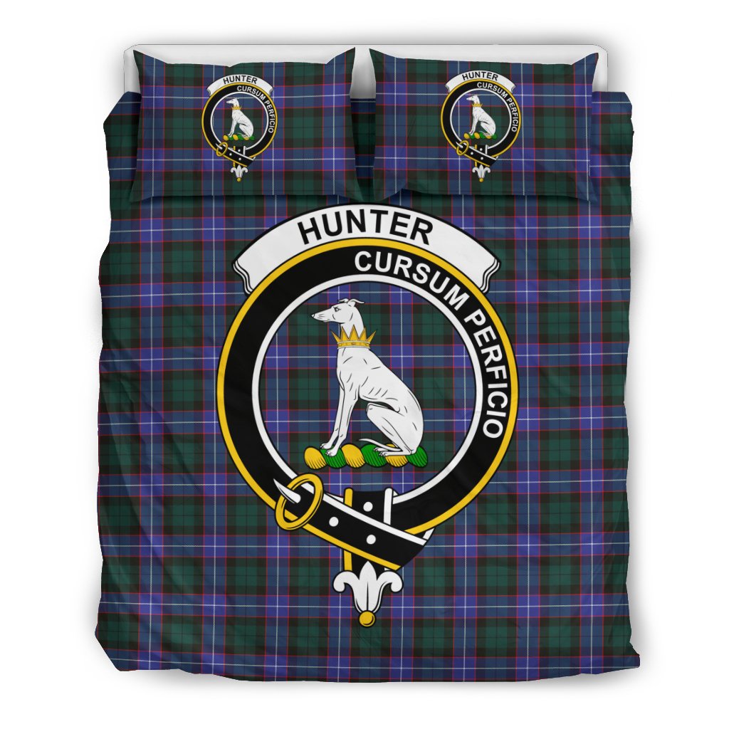 Hunter Tartan Crest Bedding Set