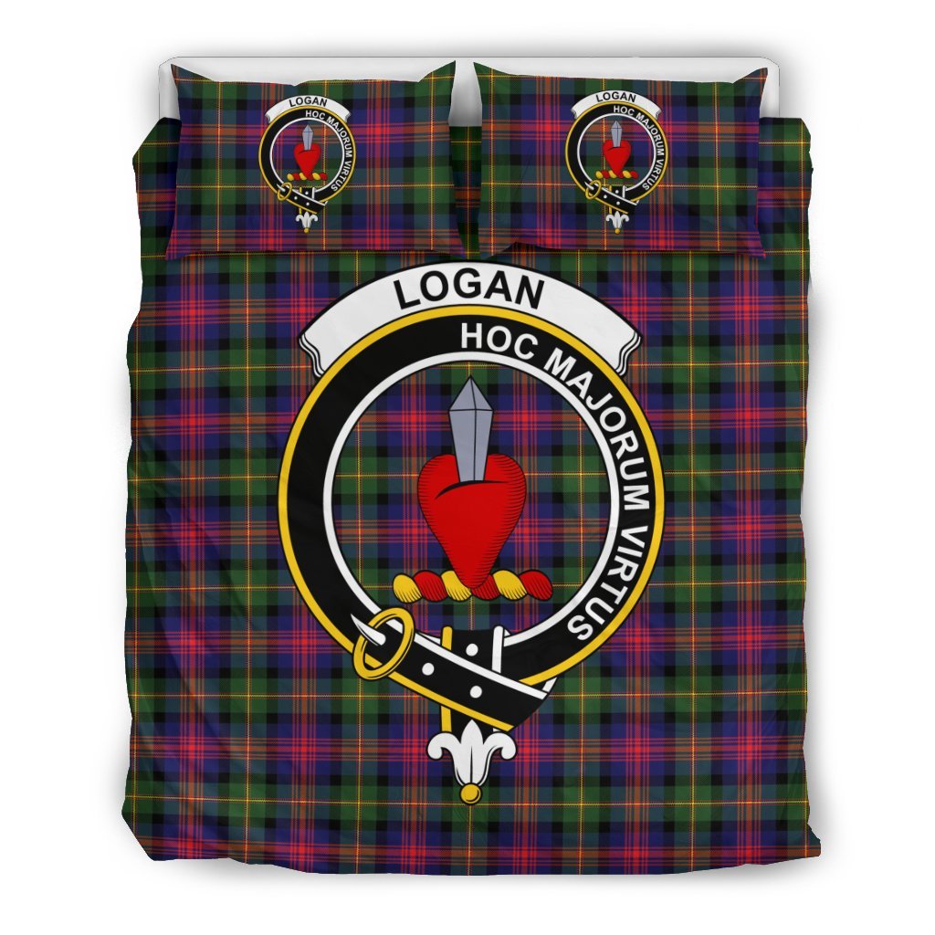 Logan Family Tartan Crest Bedding Set
