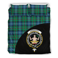 Urquhart Ancient Family Tartan Crest Wave Style Bedding Set