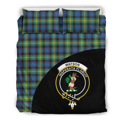 Watson Ancient Family Tartan Crest Wave Style Bedding Set