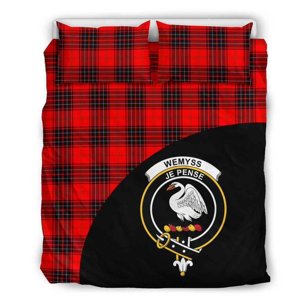 Wemyss Modern Family Tartan Crest Wave Style Bedding Set