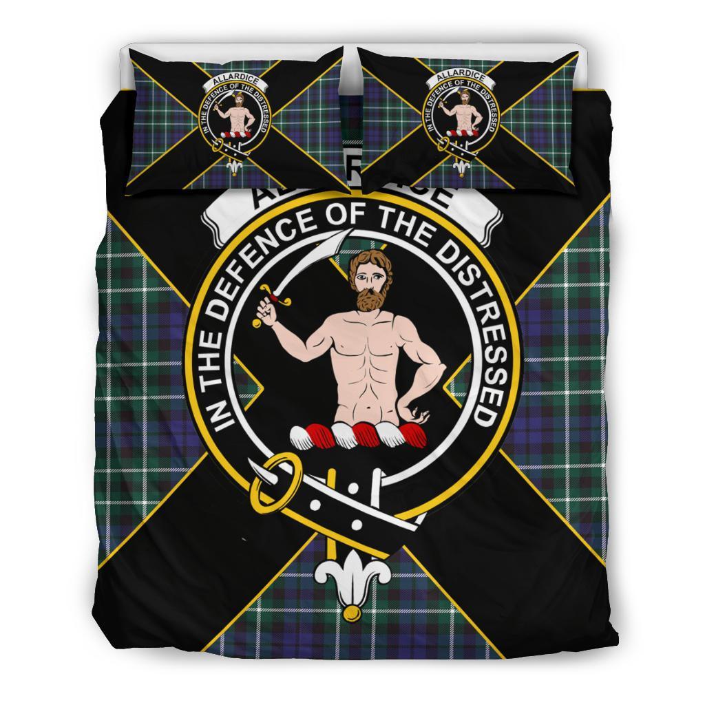 Allardice Tartan Crest Bedding Set - Luxury Style