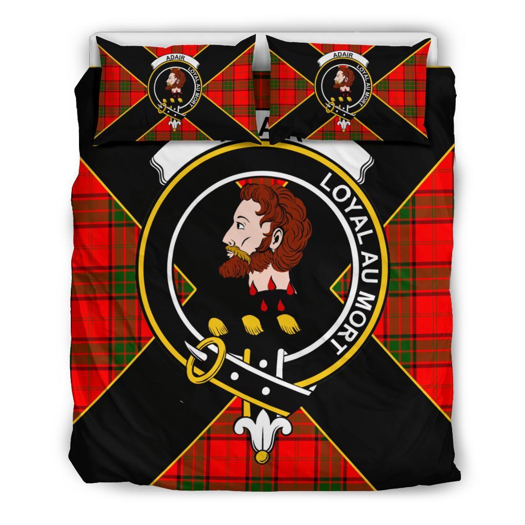 Adair Tartan Crest Bedding Set - Luxury Style