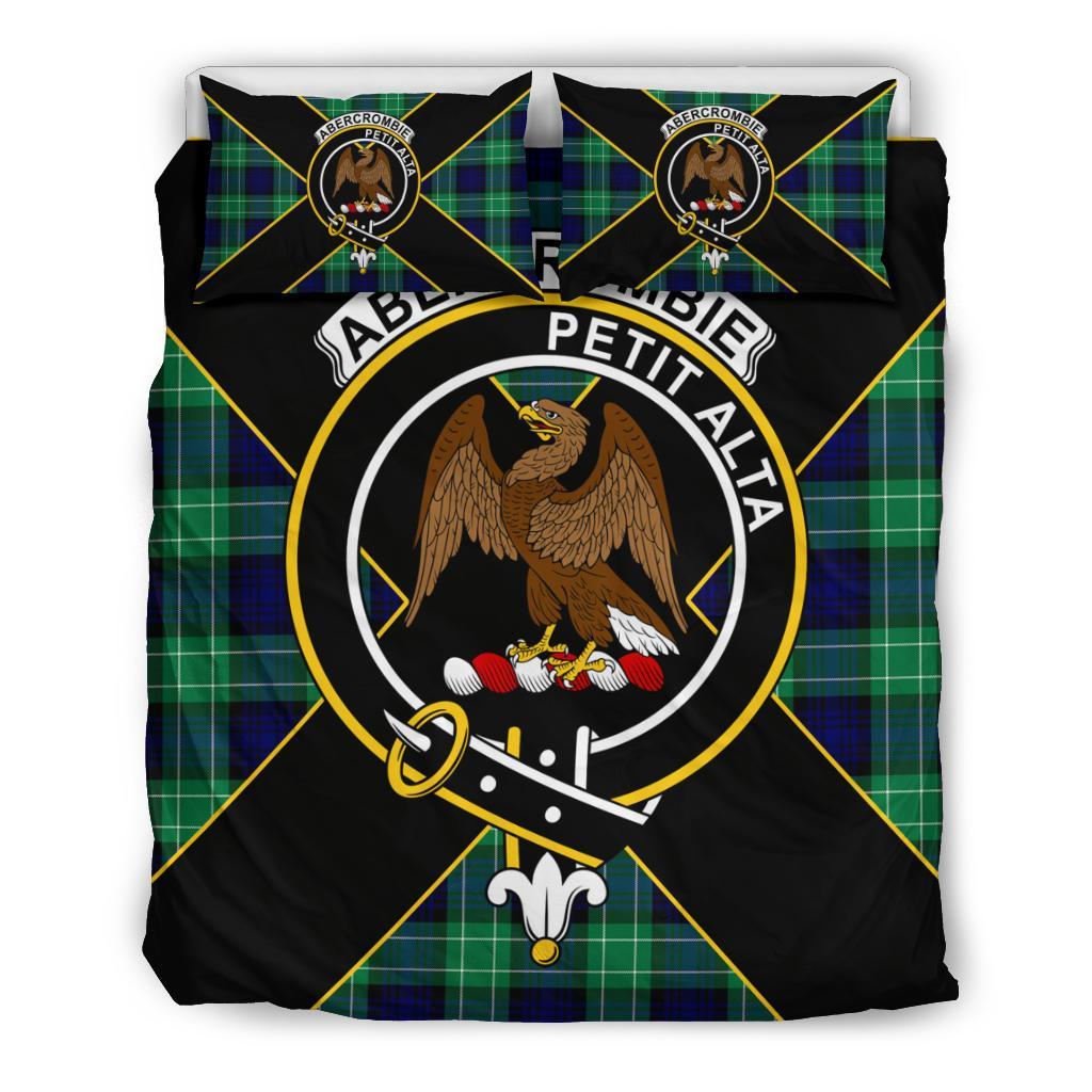 Abercrombie Tartan Crest Bedding Set - Luxury Style