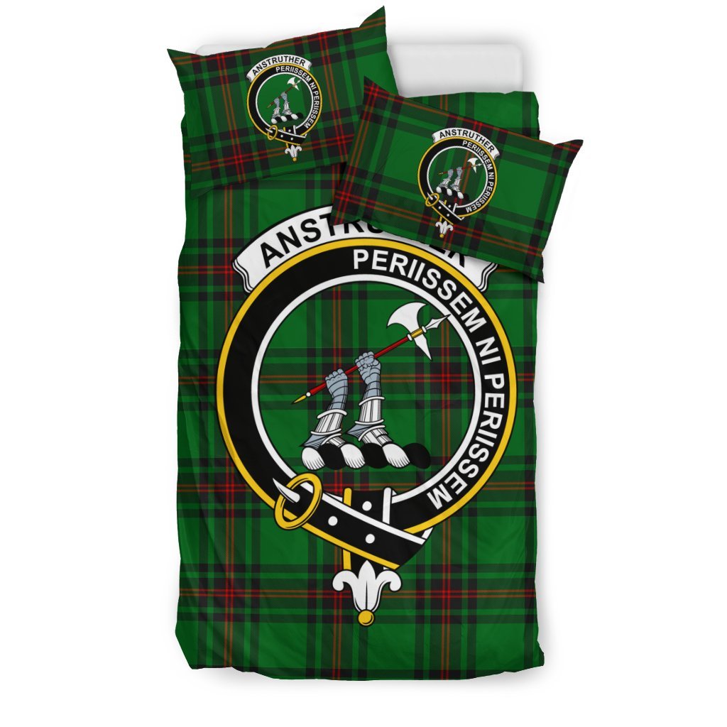 Anstruther Family Tartan Crest Bedding Set