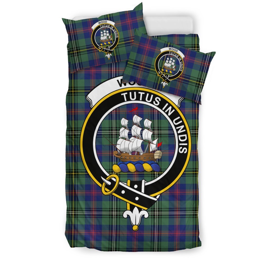 Wood Family Tartan Crest Bedding Set