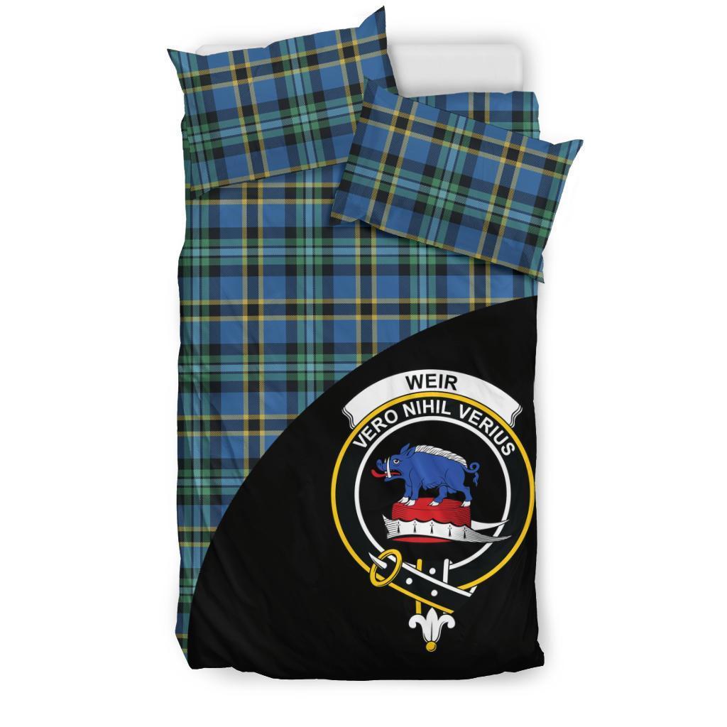 Weir Ancient Family Tartan Crest Wave Style Bedding Set