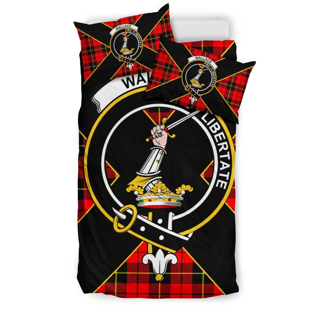 Wallace Tartan Crest Bedding Set - Luxury Style