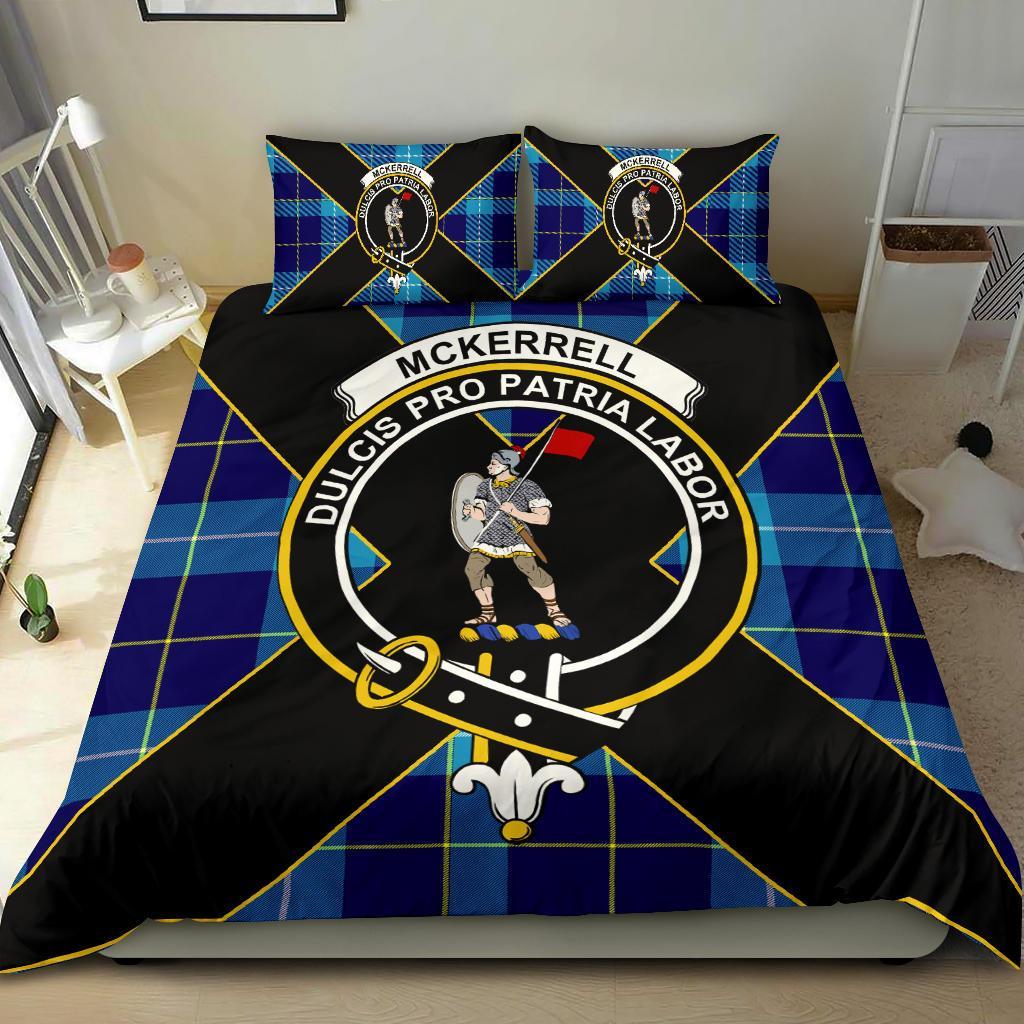 McKerrell Tartan Crest Bedding Set - Luxury Style