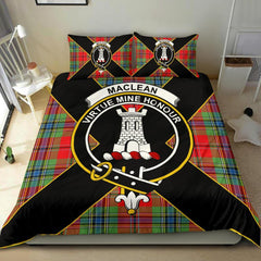 MacLean Tartan Crest Bedding Set - Luxury Style