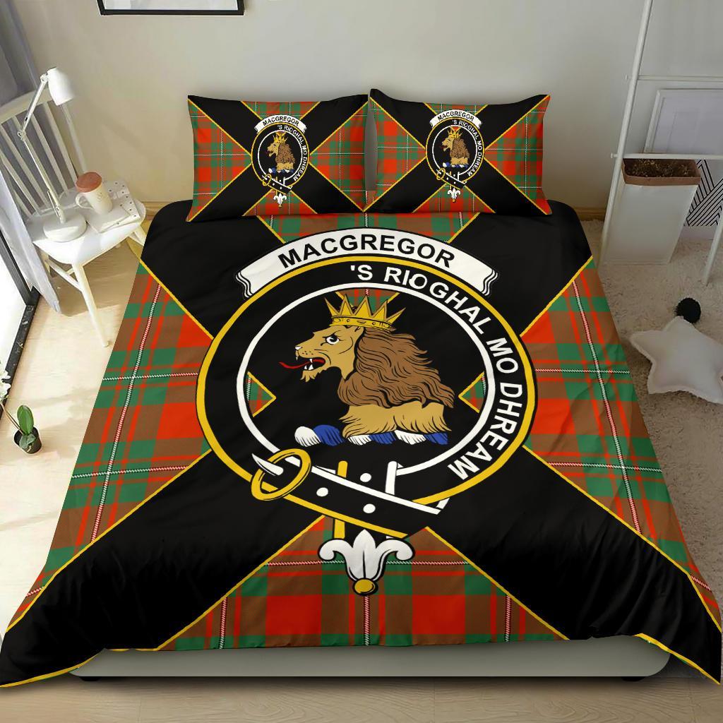 MacGregor Tartan Crest Bedding Set - Luxury Style