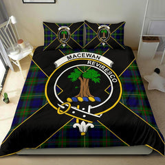 MacEwen Tartan Crest Bedding Set - Luxury Style