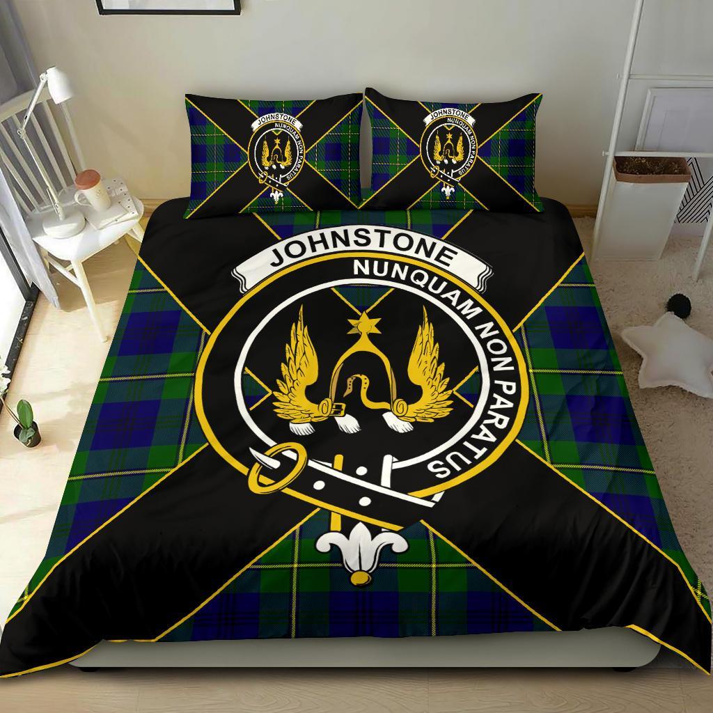 Johnstone Tartan Crest Bedding Set - Luxury Style