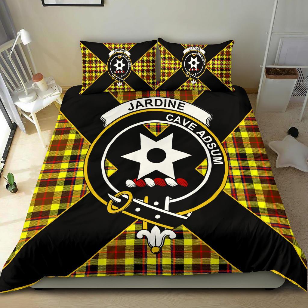 Jardine Tartan Crest Bedding Set - Luxury Style