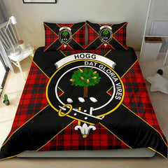 Hogg (or Hog) Tartan Crest Bedding Set - Luxury Style