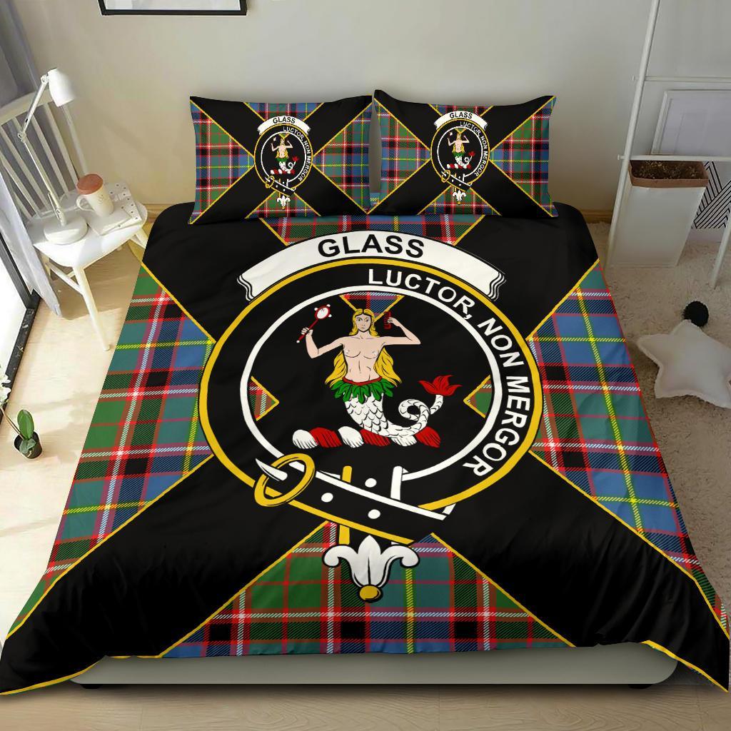 Glass Tartan Crest Bedding Set - Luxury Style