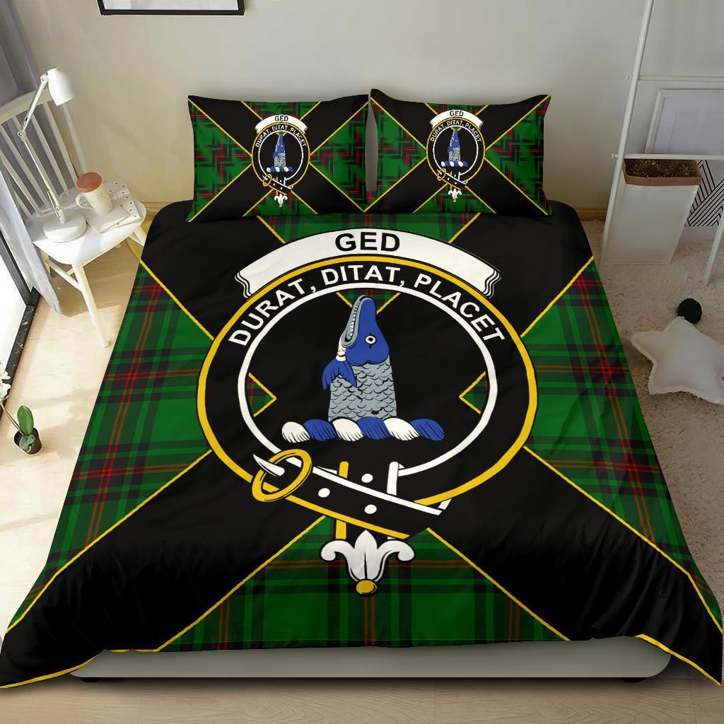 Ged Tartan Crest Bedding Set - Luxury Style