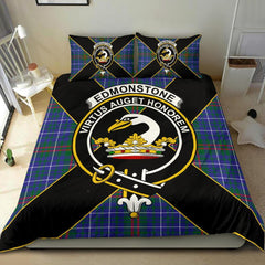 Edmonstone (of Duntreath) Tartan Crest Bedding Set - Luxury Style