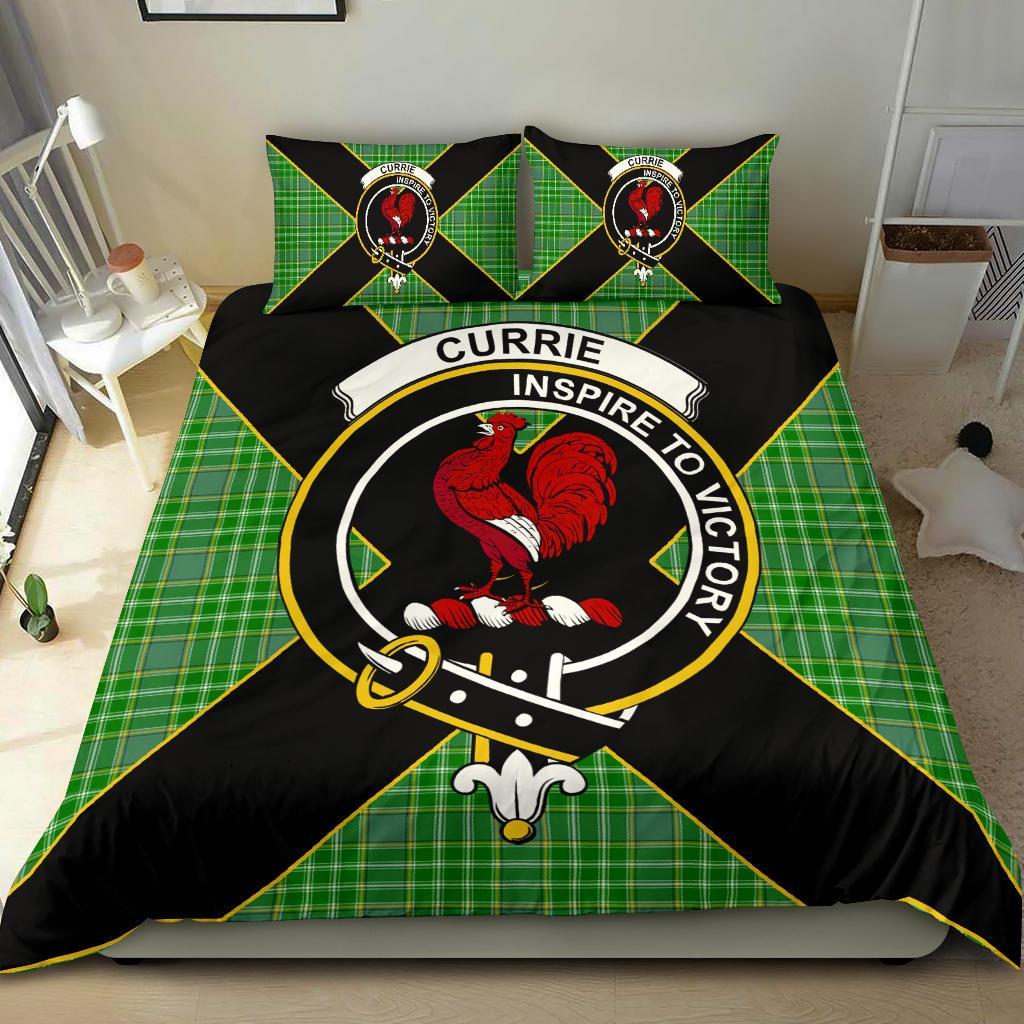 Currie Tartan Crest Bedding Set - Luxury Style