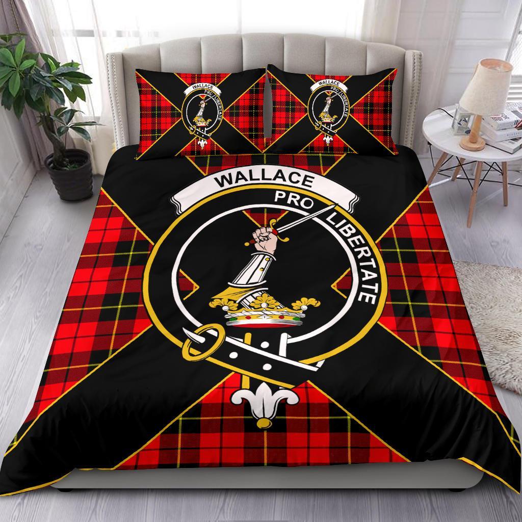 Wallace Tartan Crest Bedding Set - Luxury Style