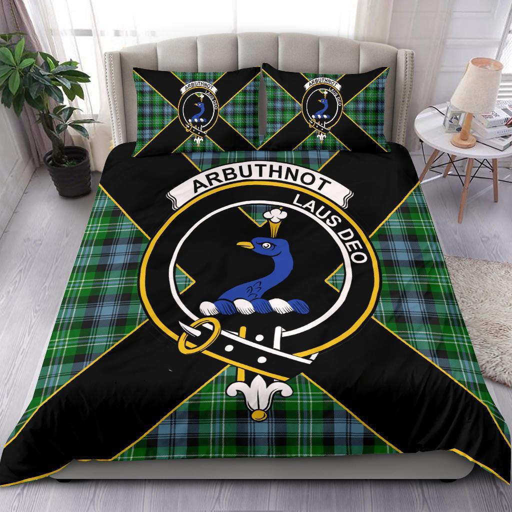 Arbuthnot Tartan Crest Bedding Set - Luxury Style