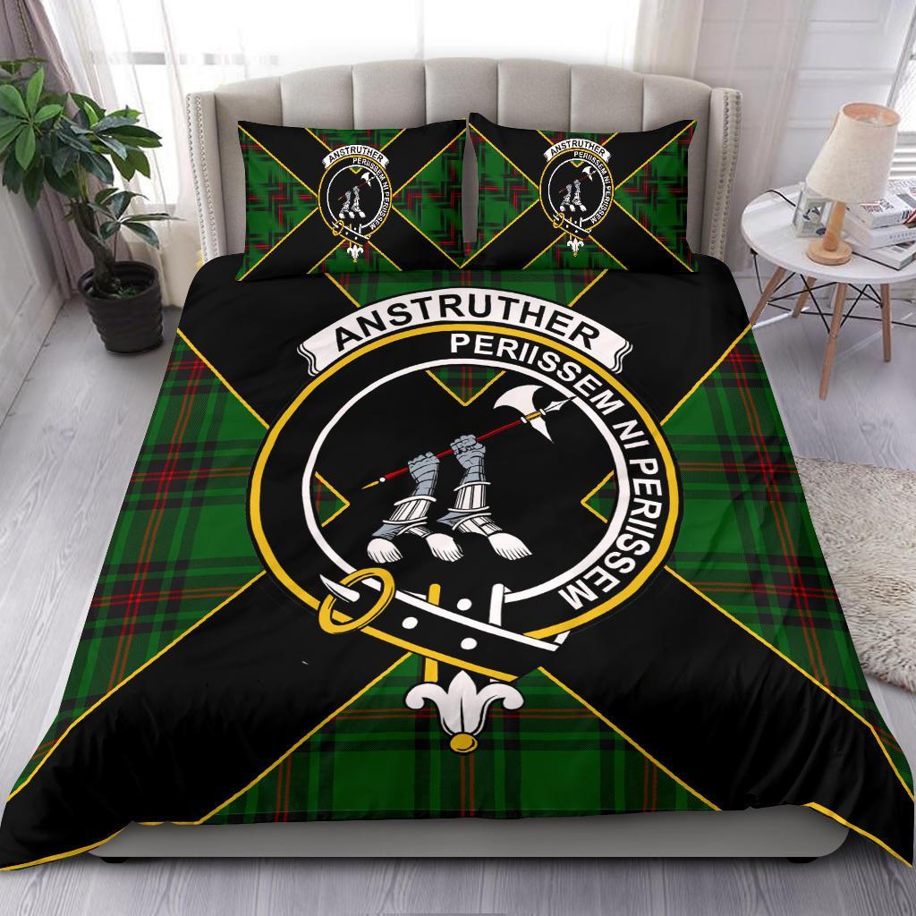 Anstruther Tartan Crest Bedding Set - Luxury Style