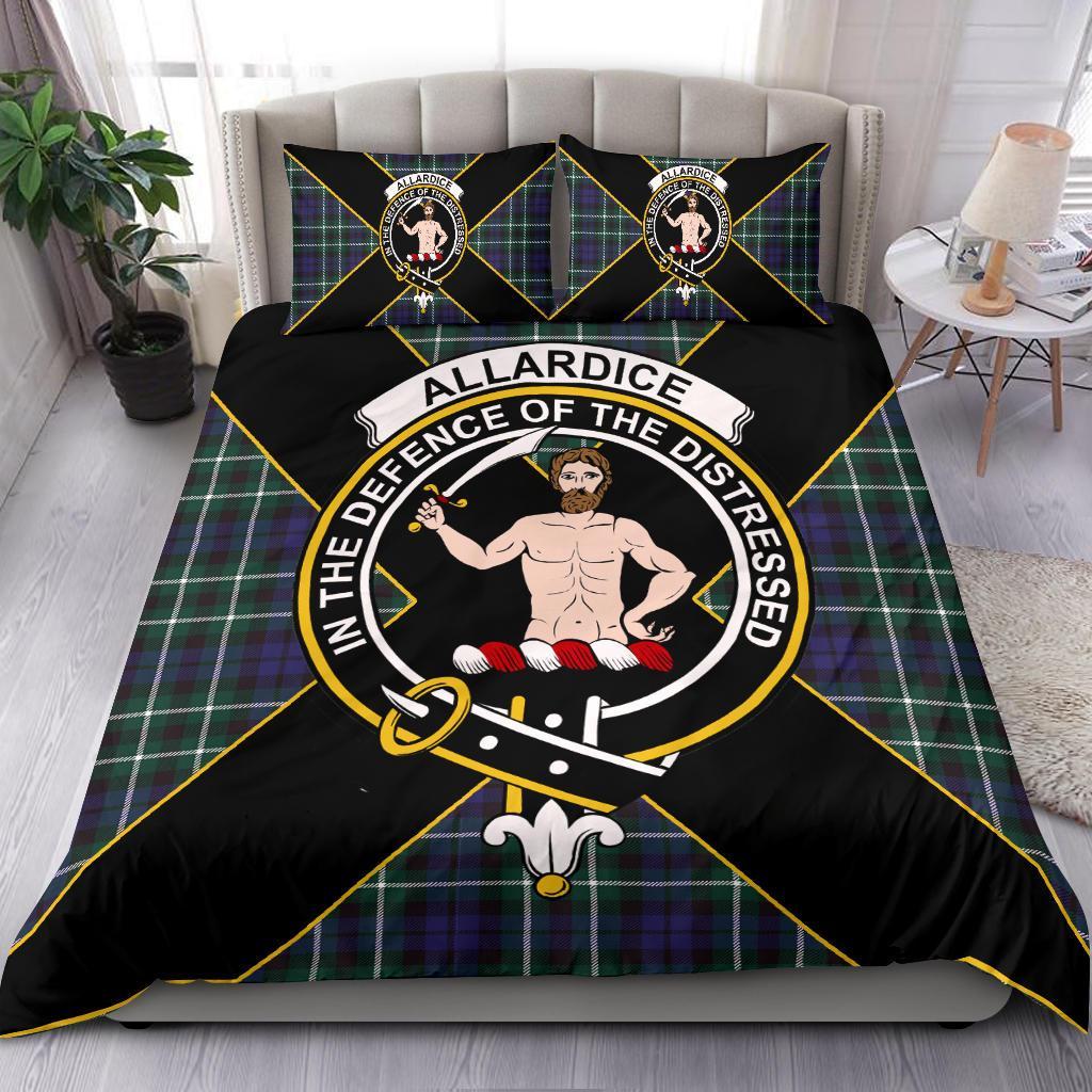 Allardice Tartan Crest Bedding Set - Luxury Style