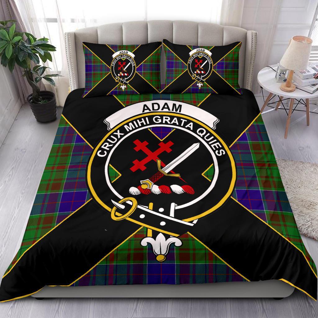 Adam Tartan Crest Bedding Set - Luxury Style