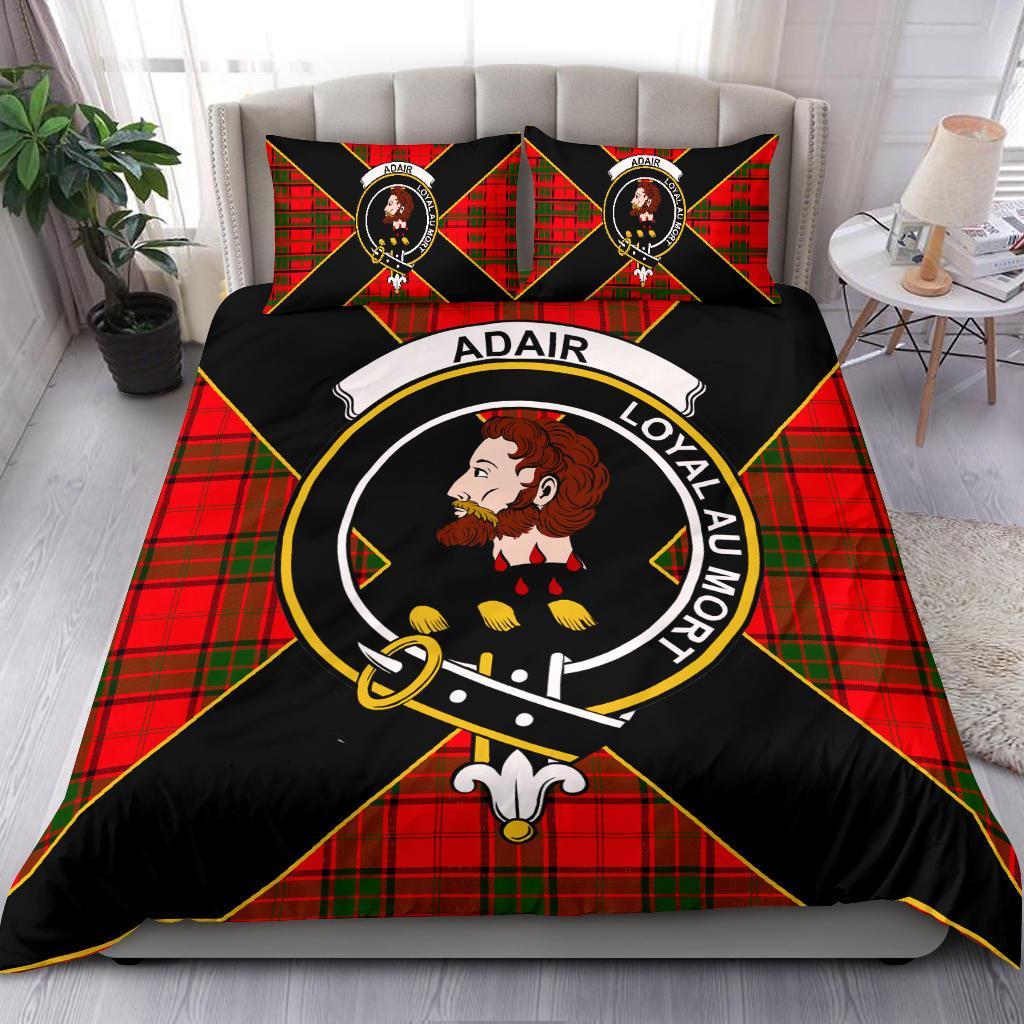 Adair Tartan Crest Bedding Set - Luxury Style