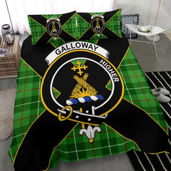 Galloway Tartan Crest Bedding Set - Luxury Style