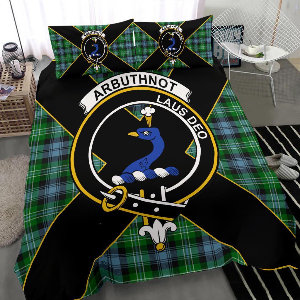 Arbuthnot Tartan Crest Bedding Set - Luxury Style