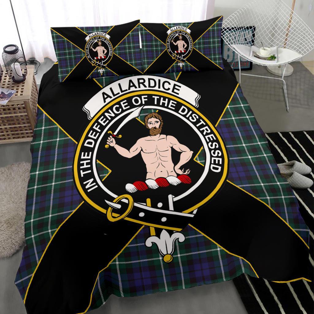 Allardice Tartan Crest Bedding Set - Luxury Style