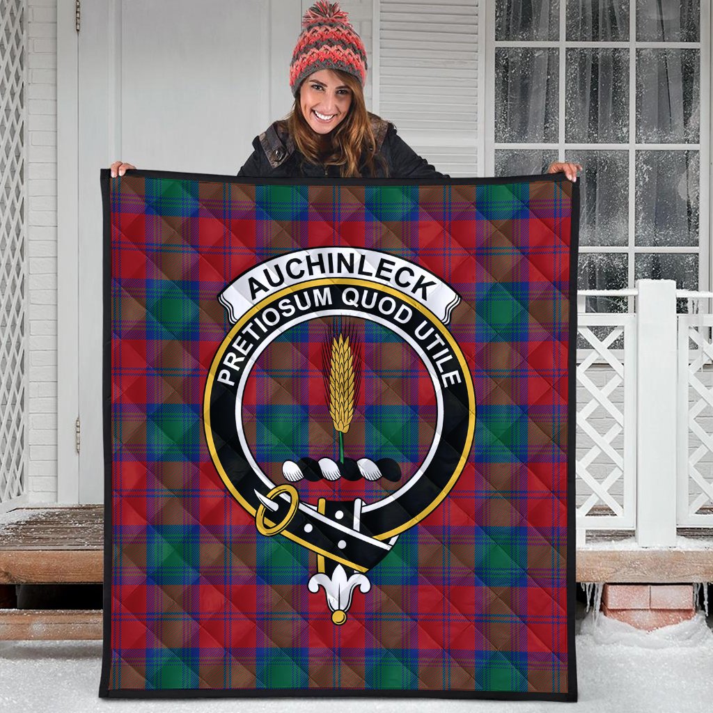 Auchinleck Tartan Crest Quilt