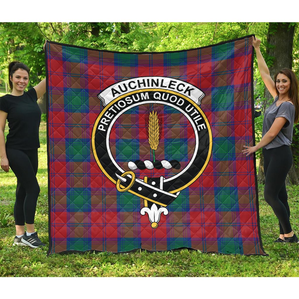 Auchinleck Tartan Crest Quilt