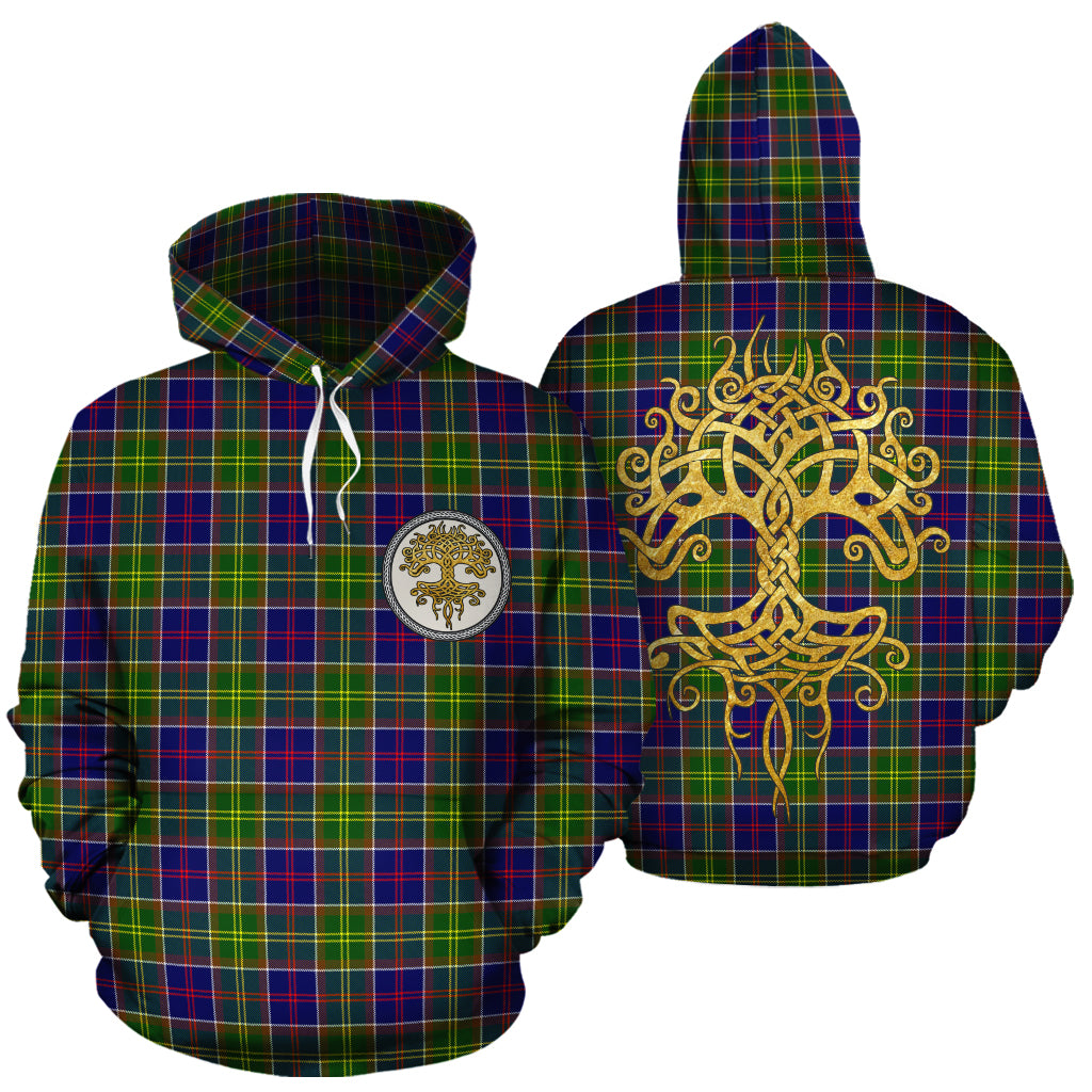 Ayrshire District Tartan Hoodie - Tree Of Life