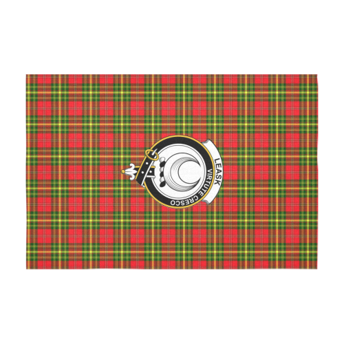 Leask Tartan Crest Tablecloth