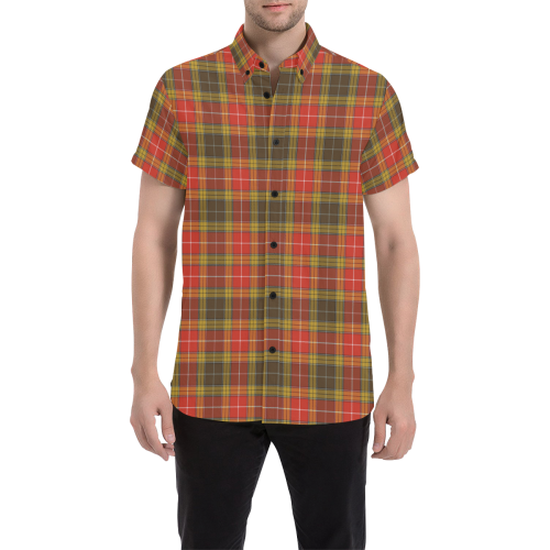 Buchanan Family Old Set Weathered Tartan Men Shirt