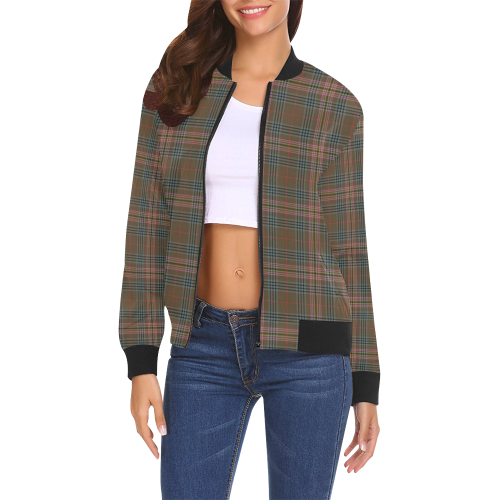 Kennedy Weathered Tartan Bomber Jacket