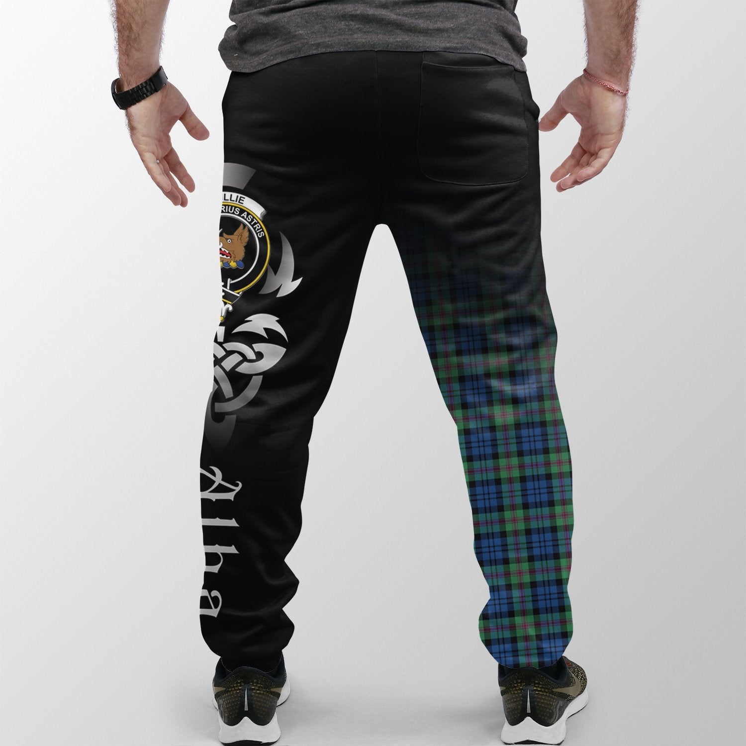 Baillie Ancient Tartan Crest Jogger Sweatpants - Alba Celtic Style