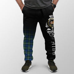 Baillie Ancient Tartan Crest Jogger Sweatpants - Alba Celtic Style