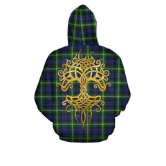 Baillie Modern Tartan Hoodie - Tree Of Life