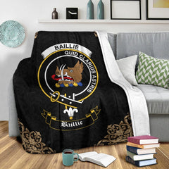 Baillie Crest Tartan Premium Blanket Black