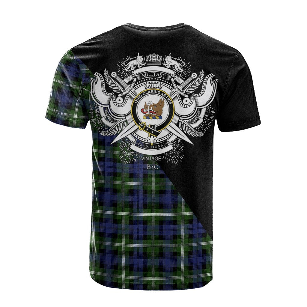 Baillie Modern Tartan - Military T-Shirt