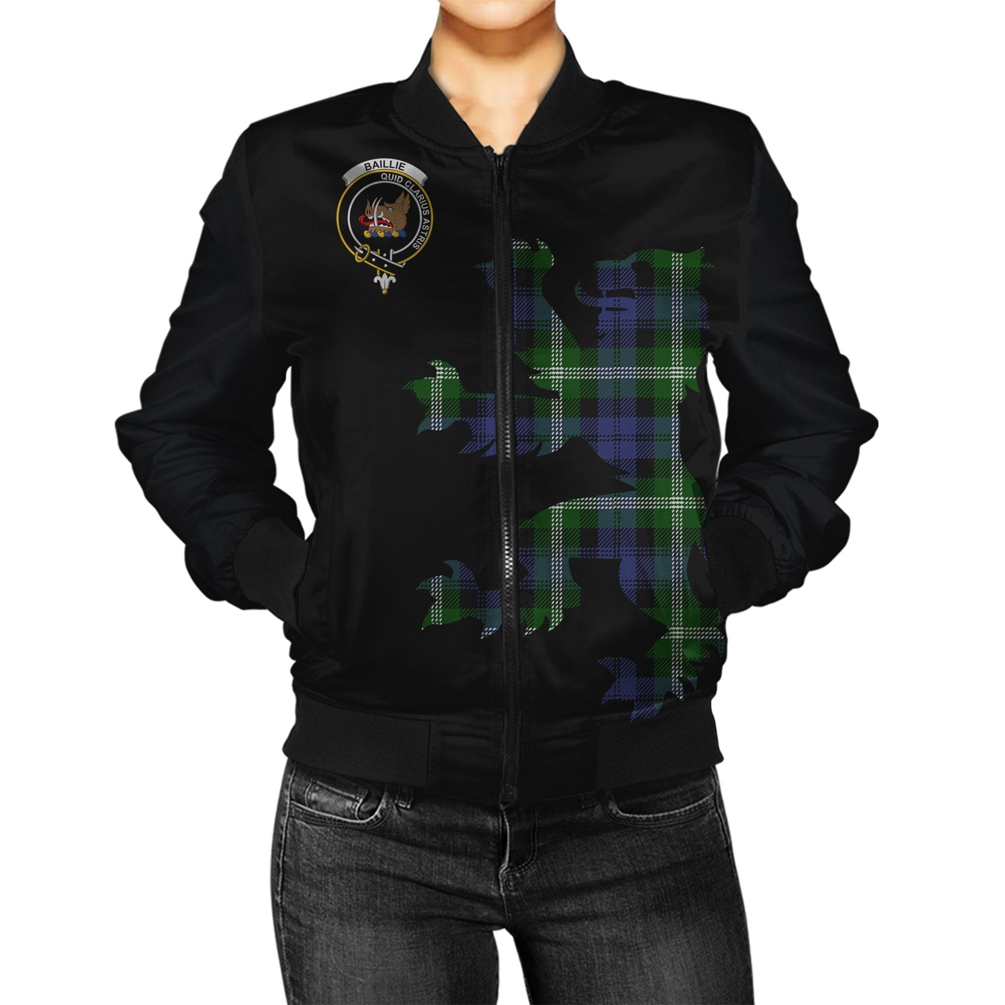 Baillie Tartan Bomber Jacket Lion & Thistle