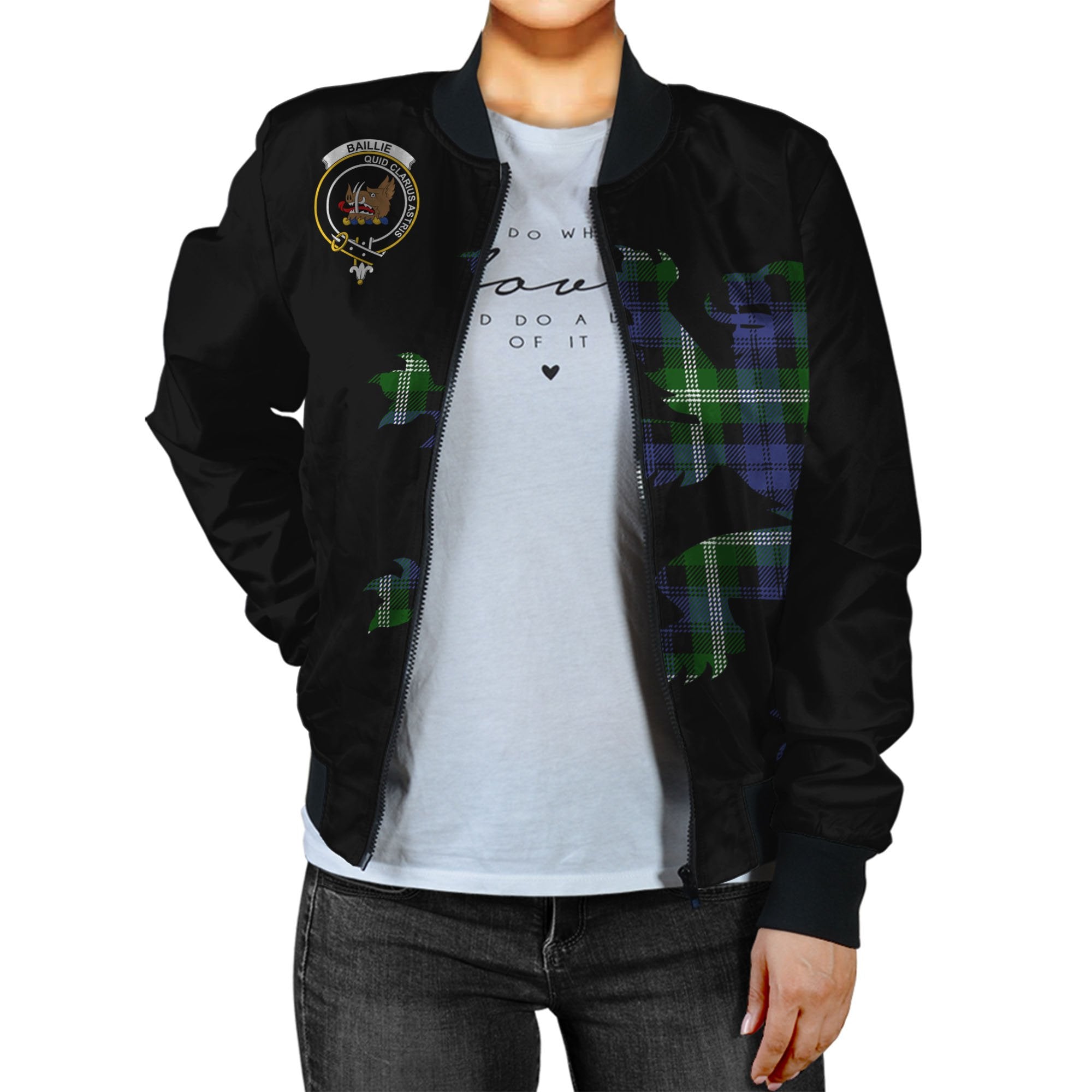 Baillie Tartan Bomber Jacket Lion & Thistle