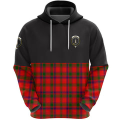 Bain Clan Half Of Tartan Hoodie