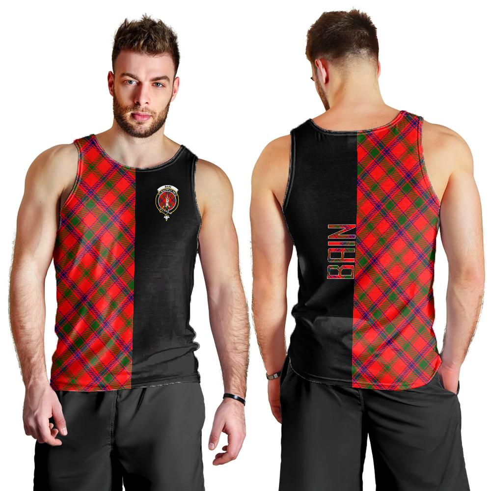 Bain Tartan Crest Men's Tank Top - Cross Style