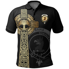 Baird Clan Unisex Polo Shirt - Celtic Tree Of Life