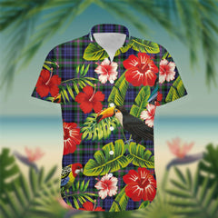 Baird Tartan Hawaiian Shirt Hibiscus, Coconut, Parrot, Pineapple - Tropical Garden Shirt